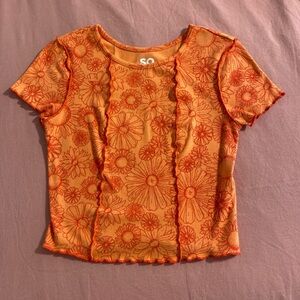 SO floral baby tee